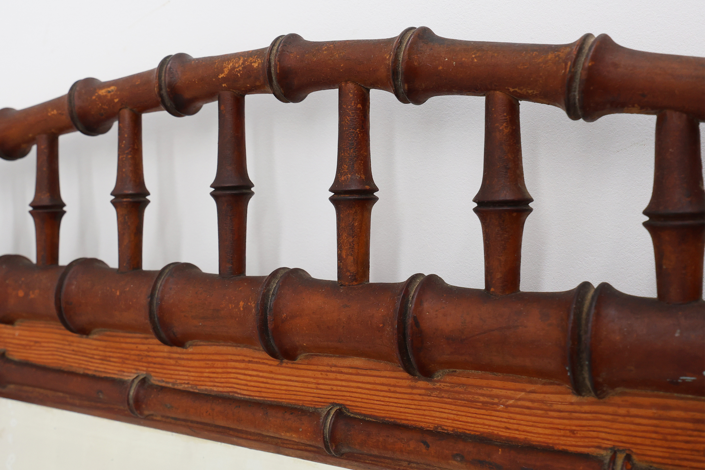 Antique 19th century faux bamboo mirror in wood, Francethumbnail